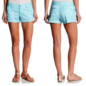 LILLY PULITZER Shorley Blue Ice Cake Walsh Shorts 00